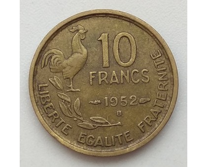 Франция 10 франков 1952 B