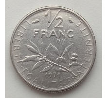 Франция 1/2 франка 1965-2001