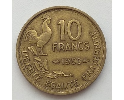 Франция 10 франков 1953