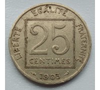 Франция 25 сантимов 1903