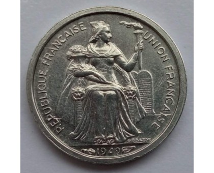 Французская Океания 50 сантимов 1949