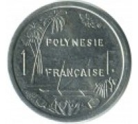 Французская Полинезия 1 франк 1975-2017