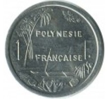 Французская Полинезия 1 франк 1975-2017