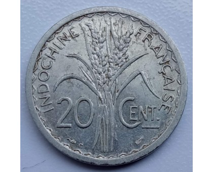 Французский Индокитай 20 центов 1945