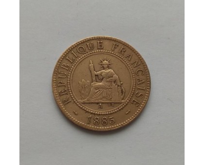 Французский Индокитай 1 сантим 1885