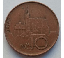 Чехия 10 крон 1993-2017