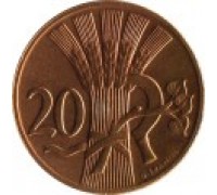 Чехословакия 20 геллеров 1947-1950