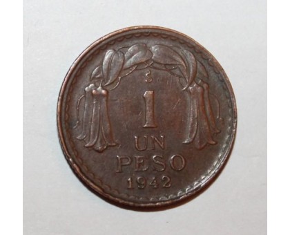 Чили 1 песо 1942