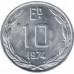 Чили 10 эскудо 1974
