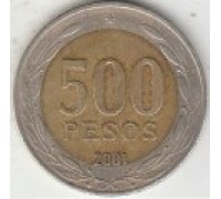 Чили 500 песо 2000-2016
