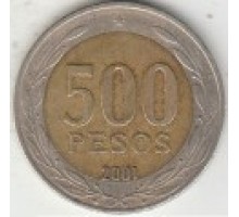 Чили 500 песо 2000-2016