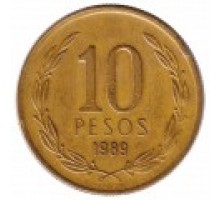 Чили 10 песо 1981-1990