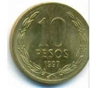Чили 10 песо 1990-2016