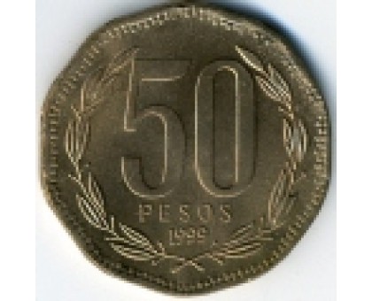 Чили 50 песо 1988-2022