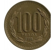 Чили 100 песо 1989-2000