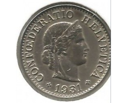 Швейцария 5 раппен 1931