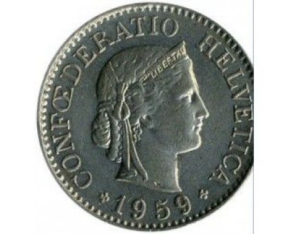 Швейцария 10 раппен 1917-1967