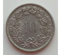 Швейцария 10 раппен 1968-2017