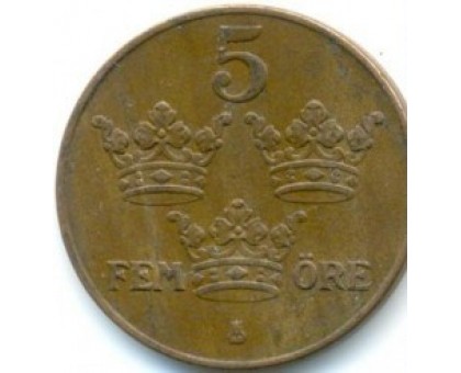 Швеция 5 эре 1939