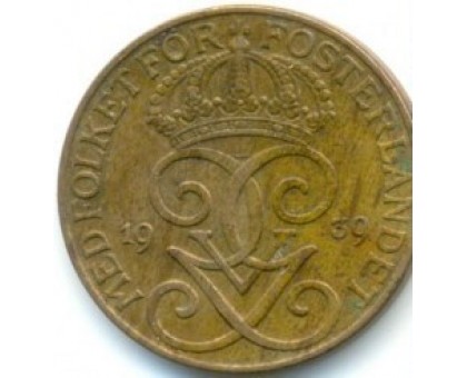 Швеция 5 эре 1939