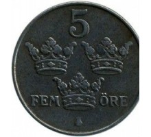 Швеция 5 эре 1948