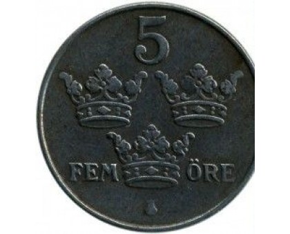 Швеция 5 эре 1948