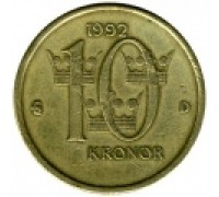 Швеция 10 крон 1991-2000