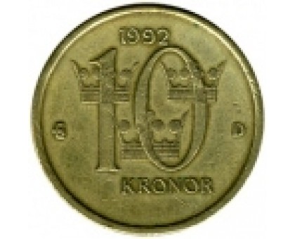 Швеция 10 крон 1991-2000