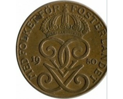 Швеция 2 эре 1950