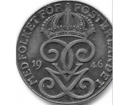 Швеция 2 эре 1946
