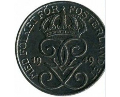 Швеция 1 эре 1949