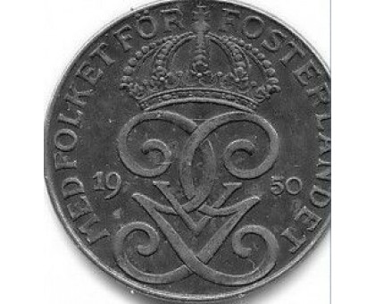 Швеция 2 эре 1950