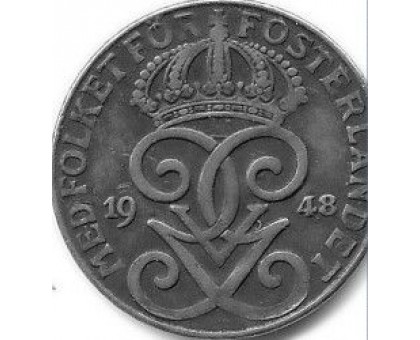 Швеция 2 эре 1948