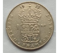 Швеция 1 крона 1968-1973