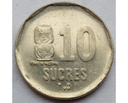 Эквадор 10 сукре 1988-1991