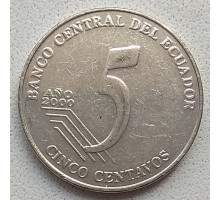 Эквадор 5 сентаво 2000-2003