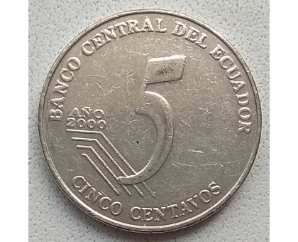 Эквадор 5 сентаво 2000-2003