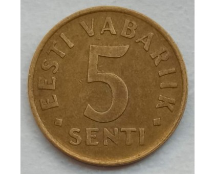 Эстония 5 сентов 1991-1995