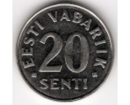 Эстония 20 сентов 1997-2008