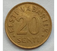 Эстония 20 сентов 1992-1996