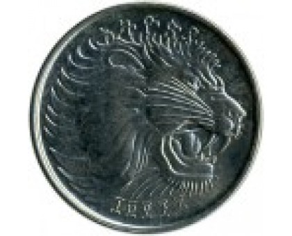 Эфиопия 25 сантимов 1977-2012