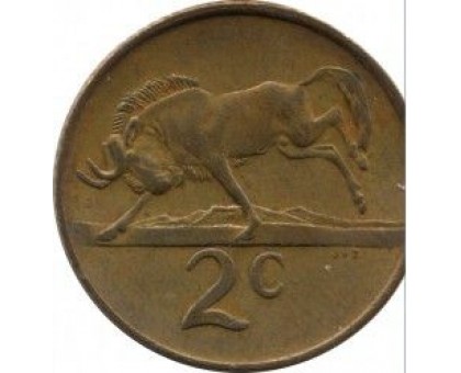 ЮАР 2 цента 1970 - 1990