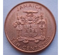 Ямайка 10 центов 1995-2012