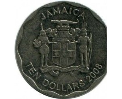 Ямайка 10 долларов 2008 - 2015