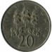 Ямайка 20 центов 1969-1990