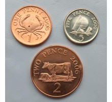 Гернси 2006. Набор 3 монеты