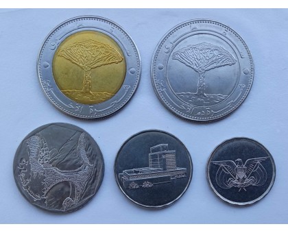 Йемен 1993-2009. Набор 5 монет