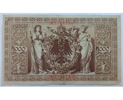 Германия 1000 марок 1910 (красная печать)