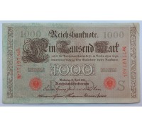 Германия 1000 марок 1910 (красная печать)