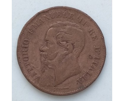 Италия 5 чентезимо 1861
